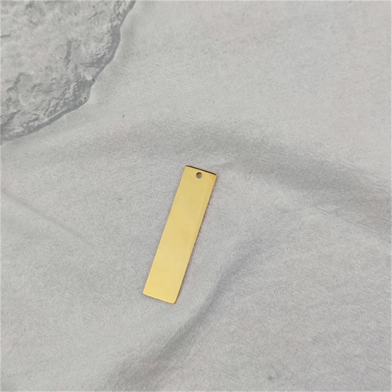 5pcs 50mm Stainless Steel Rectangle Stamping Blanks Flat Bar Charms Pendant