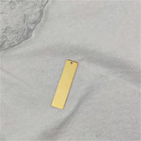 5pcs 50mm Stainless Steel Rectangle Stamping Blanks Flat Bar Charms Pendant