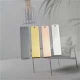 5pcs 50mm Stainless Steel Rectangle Stamping Blanks Flat Bar Charms Pendant