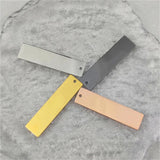 5pcs 50mm Stainless Steel Rectangle Stamping Blanks Flat Bar Charms Pendant