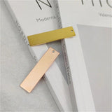 5pcs 50mm Stainless Steel Rectangle Stamping Blanks Flat Bar Charms Pendant