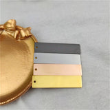 5pcs 50mm Stainless Steel Rectangle Stamping Blanks Flat Bar Charms Pendant