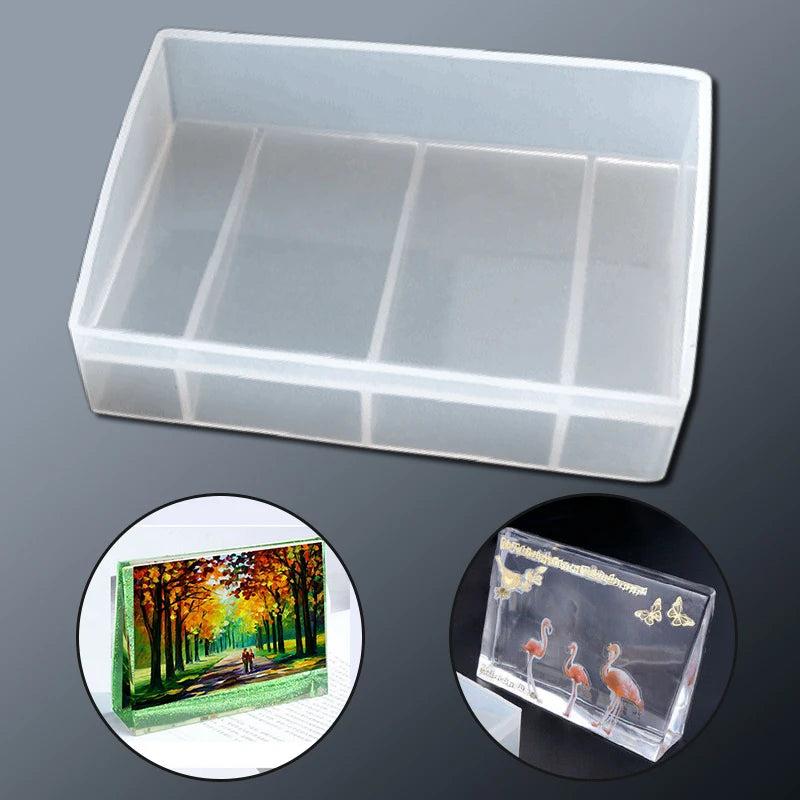 Clear Silicone Mold DIY Resin Epoxy Mold Rectangular Photo Frame Mold