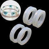4PCS Silicone Mould Mold Round for Bangle Bracelet Jewelry DIY