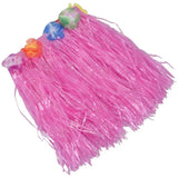 Pink Children Hawaiian Grass Skirt Hula Luau Party