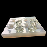 Bear Resin Mold for DIY Jewelry Casting - Keychain Mould with Holes