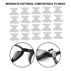 20 Pairs 1.8mm Soft Silicone Nose Pads Glasses Accessories