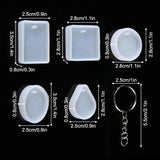 Silicone Keychain Pendant Mold Crafts Resin Casting Mould Kit DIY Ornament