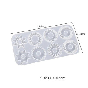 Gear Pendant Silicone Mold DIY Earring Necklace Crystal Epoxy Resin Mould