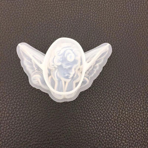 DIY Mermaid Angel Silicone UV Resin Jewelry Tools Dried Flower Molds Pendant