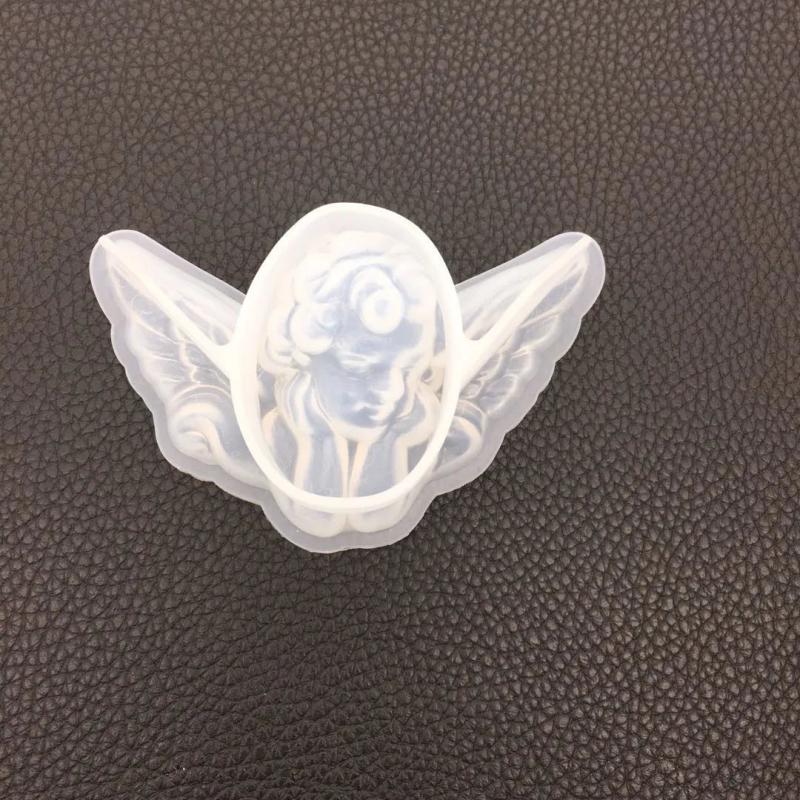 DIY Mermaid Angel Silicone UV Resin Jewelry Tools Dried Flower Molds Pendant