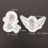 DIY Mermaid Angel Silicone UV Resin Jewelry Tools Dried Flower Molds Pendant