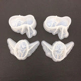 DIY Mermaid Angel Silicone UV Resin Jewelry Tools Dried Flower Molds Pendant