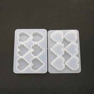 Heart Resin Jewelry Mold Flower Silicone Epoxy Tools