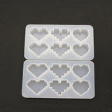 Heart Resin Jewelry Mold Flower Silicone Epoxy Tools