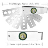 Stainless Steel Diamond Gem Fan Gauge Stone Measuring Tool
