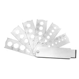 Stainless Steel Diamond Gem Fan Gauge Stone Measuring Tool