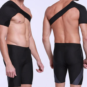 Shoulder Support Brace Back Strap Wrap Belt Band Pads Single Shoulder