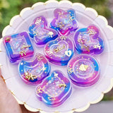 Resin Shaker Molds Quicksand Silicone Epoxy Keychain Jewelry Casting Mold