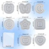 Resin Shaker Molds Quicksand Silicone Epoxy Keychain Jewelry Casting Mold