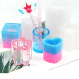 Silicone Mould Dried Flower Resin Craft DIY Storage Pen Holder Mold