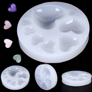 Heart Silicone Mold Epoxy Resin Molds DIY Jewelry Charms