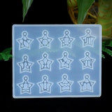 12 Constellation Epoxy Resin Silicone Mold Keychain Earrings Pendant