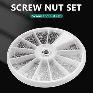 600 Pcs Electronics Nuts Assortment + Screwdriver for Eyeglasses Repair