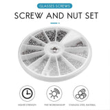 600 Pcs Electronics Nuts Assortment + Screwdriver for Eyeglasses Repair