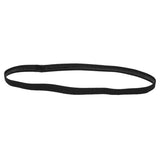 9 Pcs Non-Slip Sport Headbands for Women & Men, Black & Grey