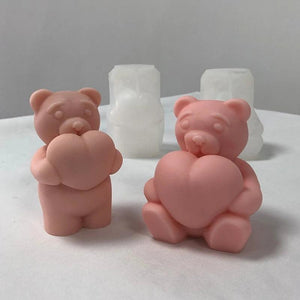 Heart Bear Mold Silicone Mold for Resin Epoxy Casting Crafting
