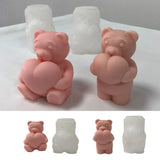 Heart Bear Mold Silicone Mold for Resin Epoxy Casting Crafting