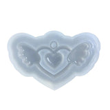 3D Love Wings Quicksand Mold Pendant Silicone Mold DIY Resin Casting