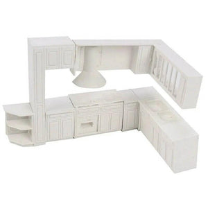 Doll House Cabinet Kitchen Furniture Molds Home Decor Kit