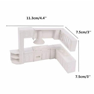 Doll House Cabinet Kitchen Furniture Molds Home Decor Kit