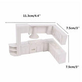 Doll House Cabinet Kitchen Furniture Molds Home Decor Kit