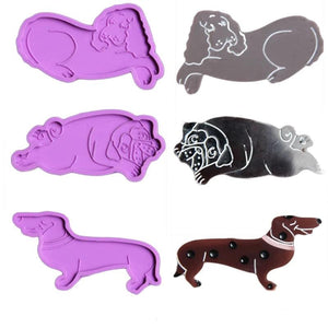 Pet Dog Hairpin Silicone Epoxy Mold for Keychain Pendant