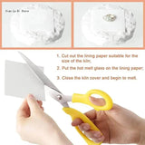 XXFD Hot Melt Kiln Paper Square Shelf Paper for Glass Fusing