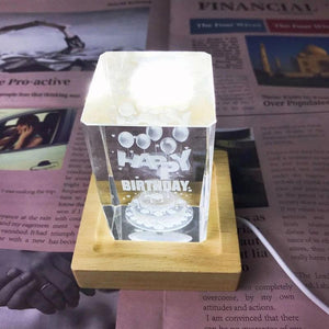 Wooden Lighted Base Stand LED Lights Display Base Compatible w/ Resin Mold