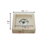 Wooden Lighted Base Stand LED Lights Display Base Compatible w/ Resin Mold