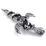 Men's Steel Pendant Necklace - Fancy Silver