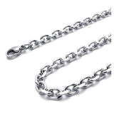 Men's Steel Pendant Necklace - Fancy Silver
