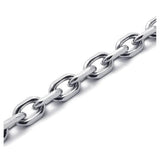 Men's Steel Pendant Necklace - Fancy Silver