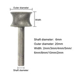 Diamond Grinding Wheel for Glass Airplane Straight Edge Chamfer