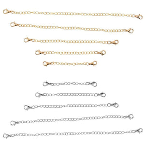 12Pcs Stainless Steel Chain Extender for DIY Jewelry