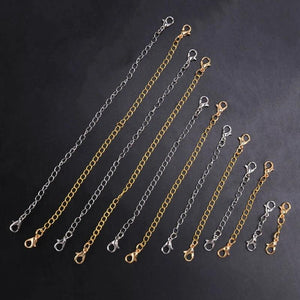 12Pcs Stainless Steel Chain Extender for DIY Jewelry