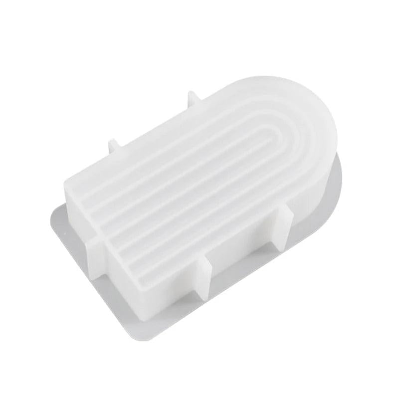 U-shape Candle Silicone Mold for Desktop Decoration Gypsum Epoxy Resin