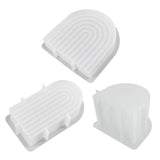 U-shape Candle Silicone Mold for Desktop Decoration Gypsum Epoxy Resin