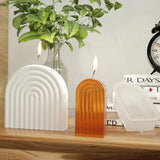 U-shape Candle Silicone Mold for Desktop Decoration Gypsum Epoxy Resin