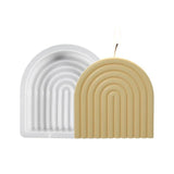 U-shape Candle Silicone Mold for Desktop Decoration Gypsum Epoxy Resin